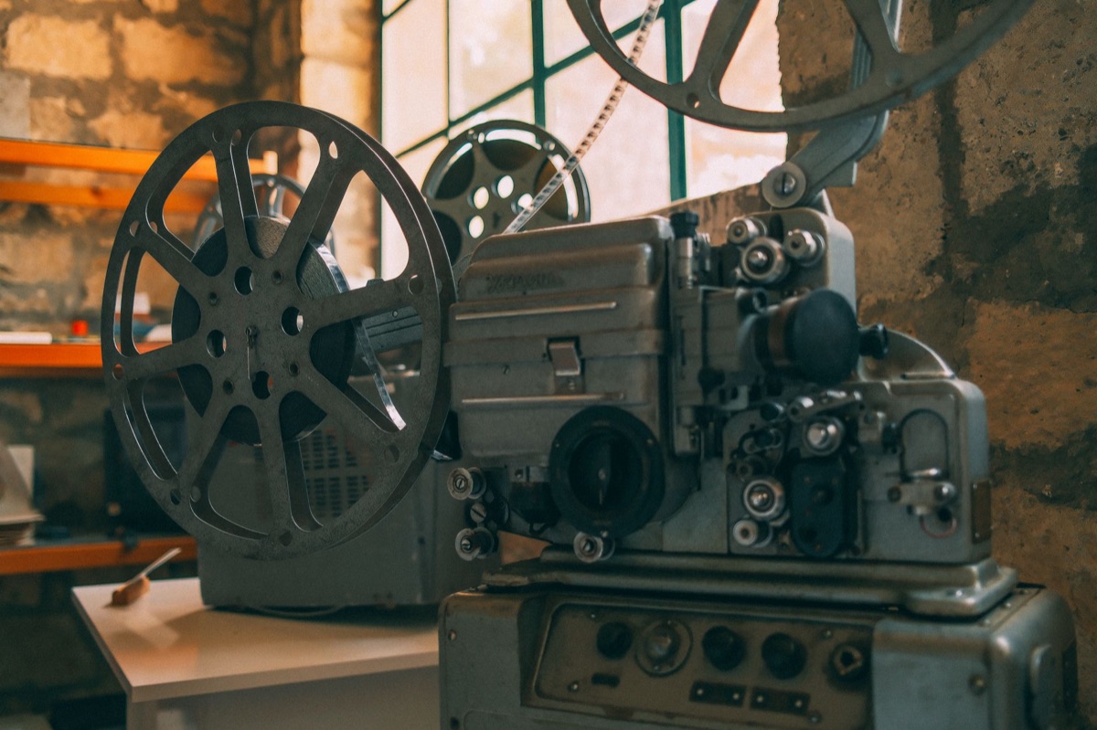 Bobine de film pour la séquence visuelle