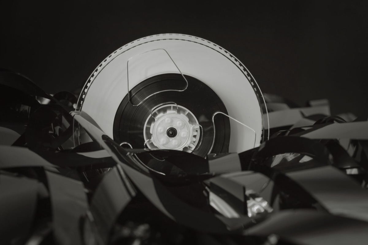 Bobina cinematografica che suggerisce la ripresa video