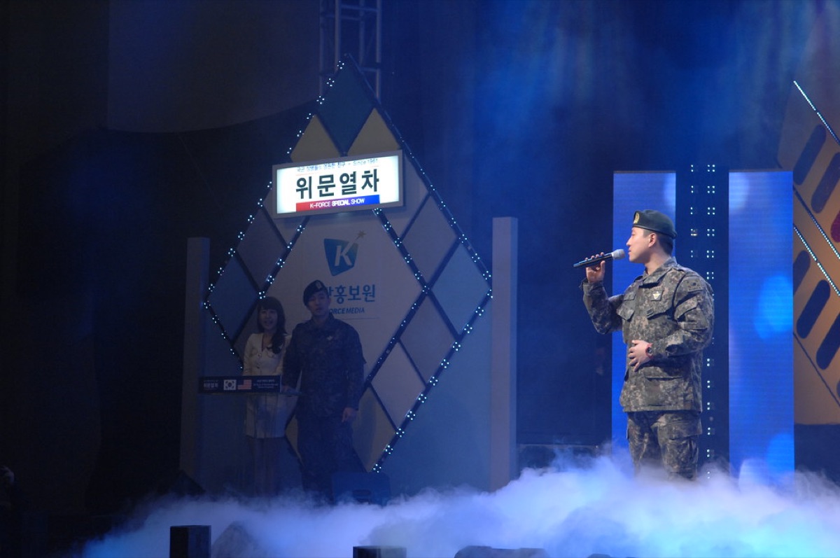 K-pop fan in crowd